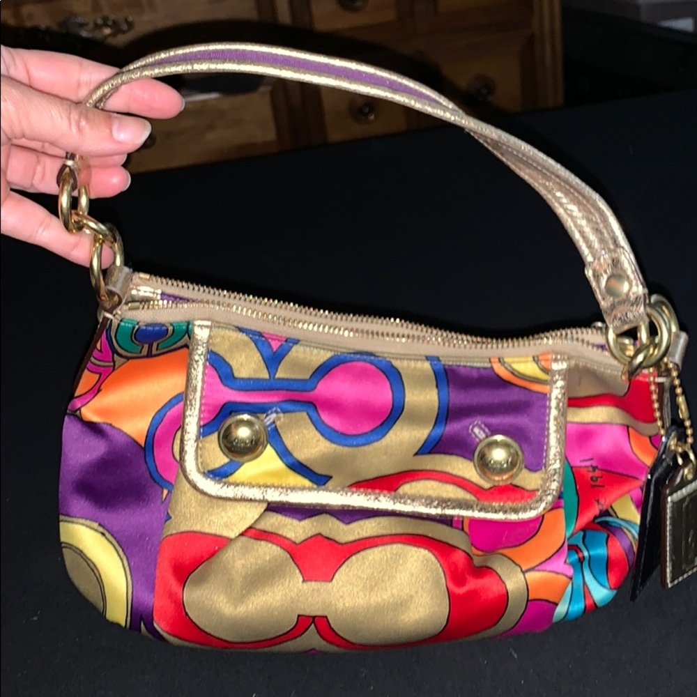 Colorful COACH purse